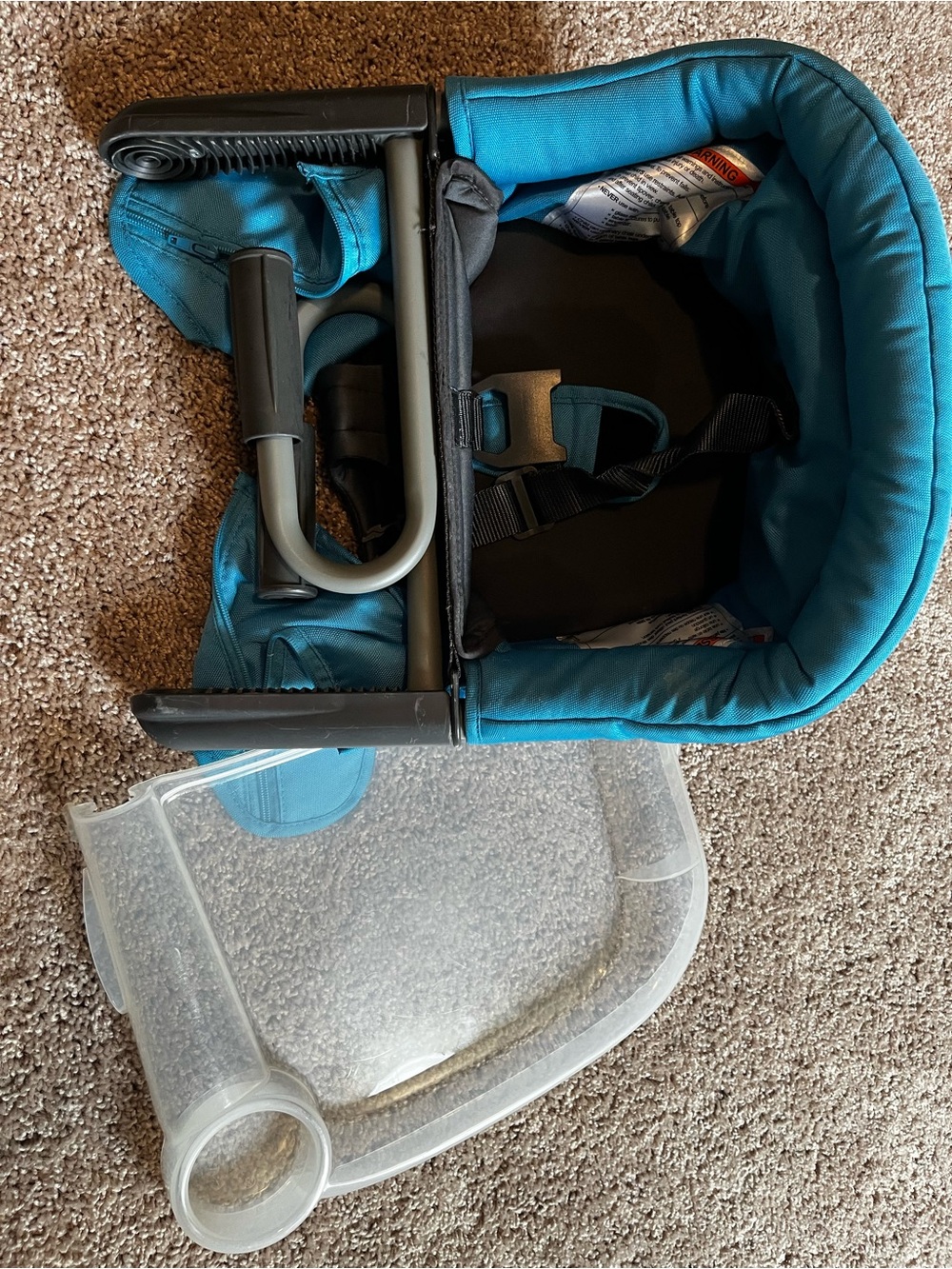 Kids Portable Hook-On High Chair Teal - Unbranded